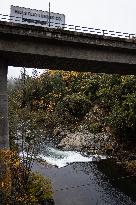 Rain From An Atmospheric River Flows Into The Bear River Near Colfax, Calif.