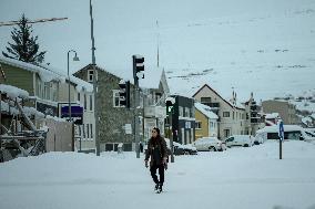 Daily Life In Akureyri, Iceland.