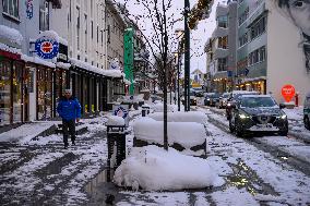 Daily Life In Akureyri, Iceland.