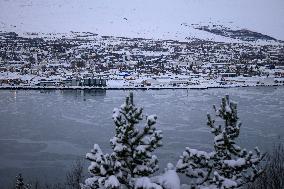 Daily Life In Akureyri, Iceland.