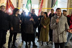 Sit-In Of The Trade Union Organization Flc-Cgil