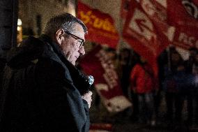 Sit-In Of The Trade Union Organization Flc-Cgil