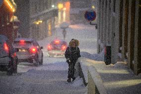 Daily Life In Akureyri, Iceland.