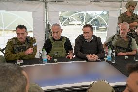 Netanyahu Visits Netzarim Corridor - Gaza