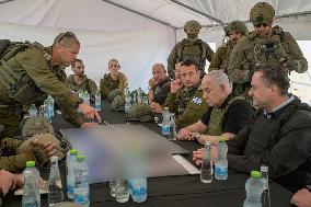 Netanyahu Visits Netzarim Corridor - Gaza