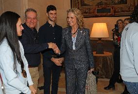 Infanta Elena Meets With Spanish Paralympic Athletes - Madrid