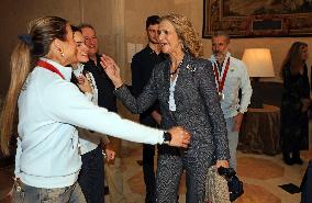 Infanta Elena Meets With Spanish Paralympic Athletes - Madrid