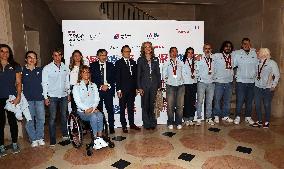 Infanta Elena Meets With Spanish Paralympic Athletes - Madrid