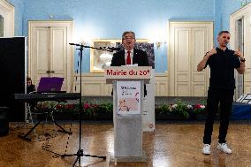 Jean-Luc Melenchon At An LGBT Event - Paris