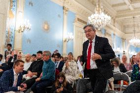 Jean-Luc Melenchon At An LGBT Event - Paris