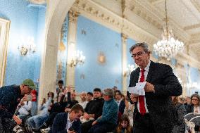 Jean-Luc Melenchon At An LGBT Event - Paris