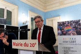 Jean-Luc Melenchon At An LGBT Event - Paris