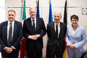 Michel Barnier visits the France-Italy-Germany MEDEF Trilateral business forum - Paris