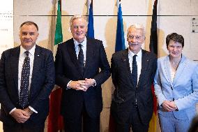 Michel Barnier visits the France-Italy-Germany MEDEF Trilateral business forum - Paris