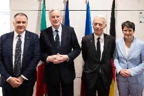 Michel Barnier visits the France-Italy-Germany MEDEF Trilateral business forum - Paris