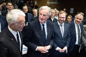 Michel Barnier visits the France-Italy-Germany MEDEF Trilateral business forum - Paris