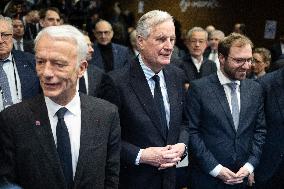 Michel Barnier visits the France-Italy-Germany MEDEF Trilateral business forum - Paris