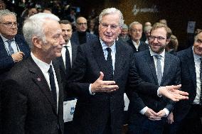 Michel Barnier visits the France-Italy-Germany MEDEF Trilateral business forum - Paris