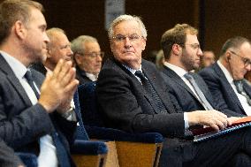 Michel Barnier visits the France-Italy-Germany MEDEF Trilateral business forum - Paris