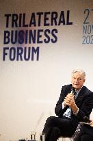 Michel Barnier visits the France-Italy-Germany MEDEF Trilateral business forum - Paris