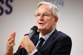 Michel Barnier visits the France-Italy-Germany MEDEF Trilateral business forum - Paris