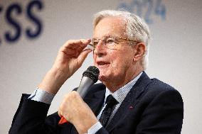 Michel Barnier visits the France-Italy-Germany MEDEF Trilateral business forum - Paris