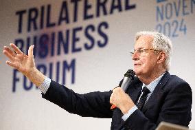 Michel Barnier visits the France-Italy-Germany MEDEF Trilateral business forum - Paris