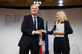 Michel Barnier visits the France-Italy-Germany MEDEF Trilateral business forum - Paris