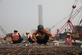 Victoria Metro Construction In Kolkata, India