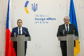 Czech Republic's Foreign Minister Jan Lipavsky Visit To Kyiv