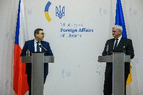 Czech Republic's Foreign Minister Jan Lipavsky Visit To Kyiv