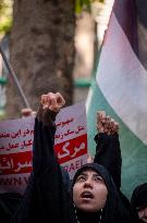 Anti Israeli Rally In Front Of UN Office In Tehran