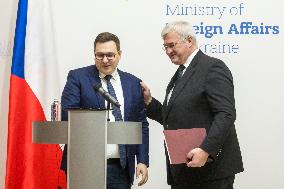 Czech Republic's Foreign Minister Jan Lipavsky Visit To Kyiv