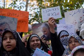 Anti Israeli Rally In Front Of UN Office In Tehran