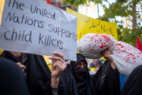 Anti Israeli Rally In Front Of UN Office In Tehran