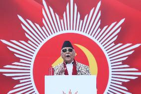 Nepal's Ruling CPN-UML Under PM KP Sharma Oli Holds Show Of Power In Kathmandu