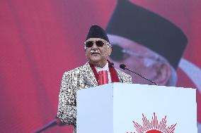 Nepal's Ruling CPN-UML Under PM KP Sharma Oli Holds Show Of Power In Kathmandu