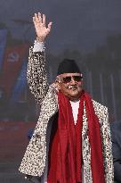 Nepal's Ruling CPN-UML Under PM KP Sharma Oli Holds Show Of Power In Kathmandu