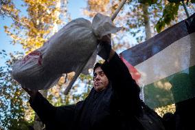 Anti Israeli Rally In Front Of UN Office In Tehran