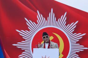 Nepal PM KP Sharma Oli’s Party Hold Show Of Power Protest