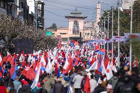 Nepal PM KP Sharma Oli’s Party Hold Show Of Power Protest