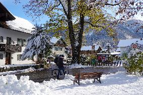 First Snowfall Has Brought Winter To Bavaria