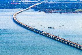 Shanghai-Suzhou-Huzhou High-speed Railway test run train