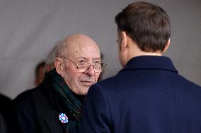 Emmanuel Macron at the ceremony of the 80th anniversary of the Liberation of Strasbourg