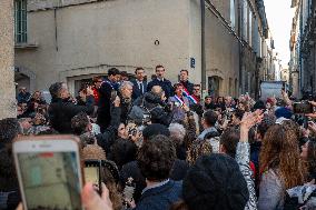 Jordan Bardella at the Inauguration of a New Office of RN - Beaucaire