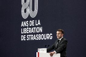 Emmanuel Macron Marks the 80th Anniversary of Strasbourg's Liberation