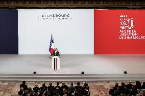 Emmanuel Macron Marks the 80th Anniversary of Strasbourg's Liberation