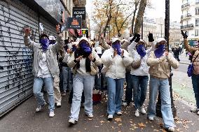 Protest to Condemn Violence Against Women - Paris