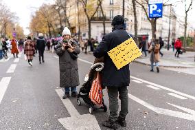 Protest to Condemn Violence Against Women - Paris