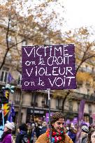 Protest to Condemn Violence Against Women - Paris